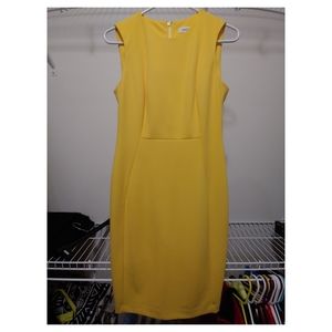 Calvin Klein Yellow Dress
